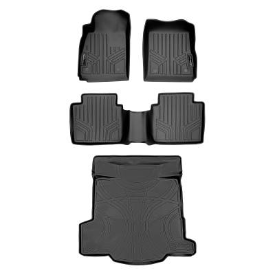 SMARTLINER - Smartliner SA0157/B0157/D0157 Front/Rear BlackFloor Liners for Chevy Impala