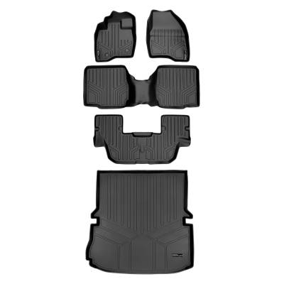 SMARTLINER - SMARTLINER SA0161/B0109/C0082/D0082 Front/Rear BLACK Floor Liners Ford Explorer