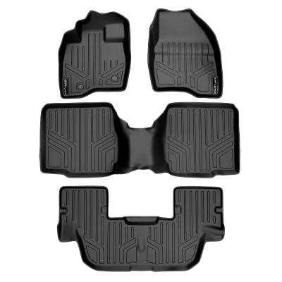 SMARTLINER - SMARTLINER SA0161/B0109/C0082 Front/Rear BLACK Floor Liners Ford Explorer