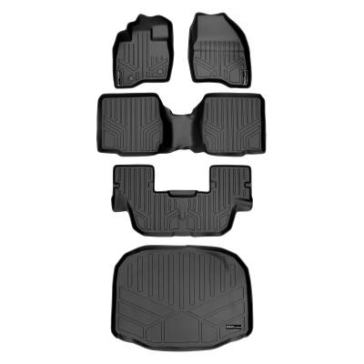 SMARTLINER - SMARTLINER SA0161/B0109/C0082/E0082 Front/Rear BLACK Floor Liners Ford Explorer