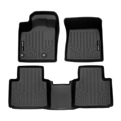 SMARTLINER - SMARTLINER SA0561/B0561 Front/Rear BLACK Floor Liners for Mitsubishi Outlander