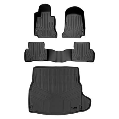 SMARTLINER - Smartliner SA0165/B0165/D0165 Front/Rear Floor Liners w/Cargo Blackfor C-Class