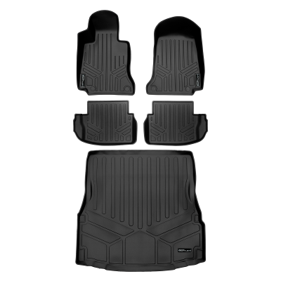 SMARTLINER - SMARTLINER Front/Rear Floor Liners w/Cargo Liner Black for Mercedes C-Class