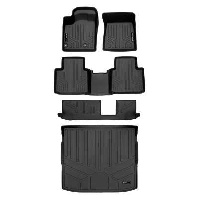 SMARTLINER - SMARTLINER Front/Rear Floor Liners w/Cargo Liner Black for Mitsubishi Outlander