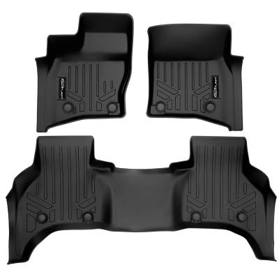 SMARTLINER - SMARTLINER SA0564/B0564 Front/Rear BLACK Floor Liners Land Rover Defender 110