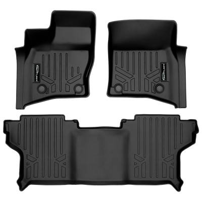 SMARTLINER - SMARTLINER SA0564/B0626 Front/Rear BLACK Floor Liners Land Rover Defender 90