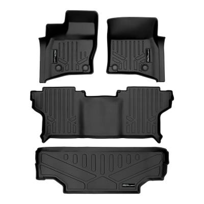 SMARTLINER - SMARTLINER Front/Rear Floor Liners w/Cargo Liner Black Land Rover Defender 90