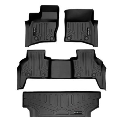 SMARTLINER - SMARTLINER Front/Rear Floor Liners w/Cargo Liner Black Land Rover Defender 130