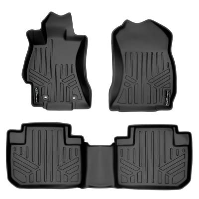 SMARTLINER - Smartliner SA0169/B0169 Front/Rear BlackFloor Liners for Subaru Forester