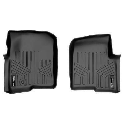 SMARTLINER - SMARTLINER SA0175 Front BLACK Floor Liners Ford F150 Crew