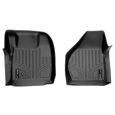 SMARTLINER - SMARTLINER SA0177 Front BLACK Floor Liners Super Duty Ext/Crew
