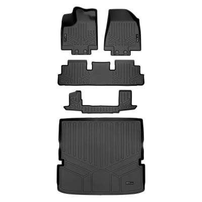 SMARTLINER - SMARTLINER SA0567/B0567/C0567/D0567 F/R Floor Liner w/Cargo Black for Pathfinder