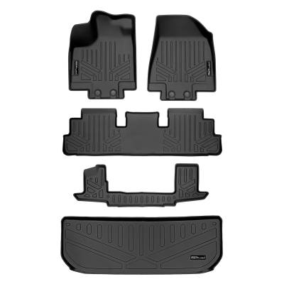 SMARTLINER - SMARTLINER SA0567/B0567/C0567/E0579 F/R Floor Liners w/Cargo Black for QX60