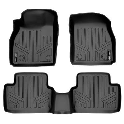 SMARTLINER - SMARTLINER SA0187/B0187 Front/Rear BLACK Floor Liners Chevy Malibu