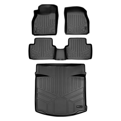 SMARTLINER - SMARTLINER SA0187/B0187/D0187 Front/Rear BLACK Floor Liners Chevy Malibu