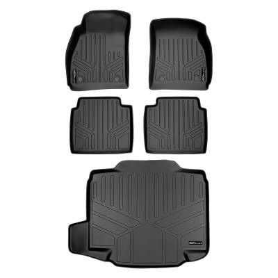 SMARTLINER - Smartliner SA0189/B0189/D0189 Front/Rear BlackFloor Liners for Buick LaCrosse