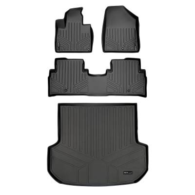 SMARTLINER - SMARTLINER SA0191/B0191/D0209 Front/Rear BLACK Floor Liners for Kia Sorento
