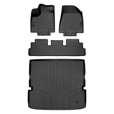 SMARTLINER - SMARTLINER SA0567/B0567/D0567 Front/Rear Floor Liners w/Cargo Blk for Pathfinder