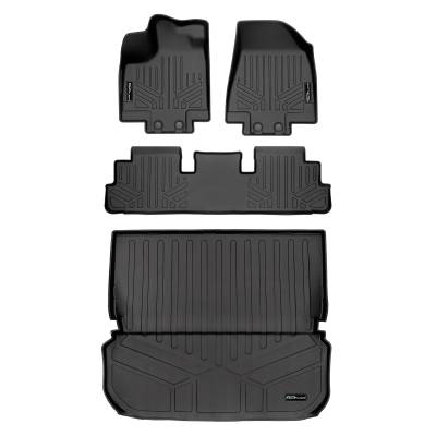 SMARTLINER - SMARTLINER SA0567/B0567/D0579 Front/Rear Black Floor Liners for Infiniti QX60