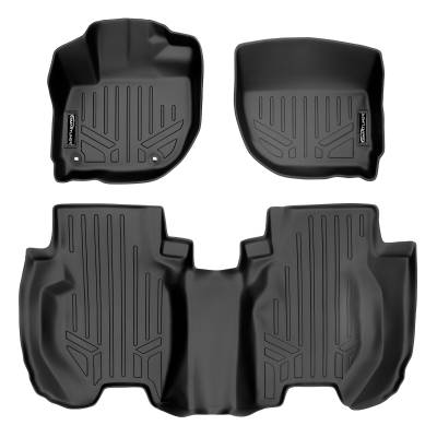 SMARTLINER - SMARTLINER SA0193/B0195 Front/Rear BLACK Floor Liners Honda Fit