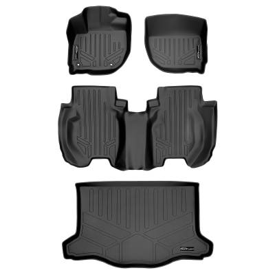 SMARTLINER - SMARTLINER SA0193/B0195/D0195 Front/Rear BLACK Floor Liners Honda Fit
