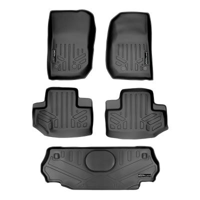 SMARTLINER - SMARTLINER SA0194/B0236/D0236 Front/Rear BLACK Floor Liners for Wrangler JK 2DR