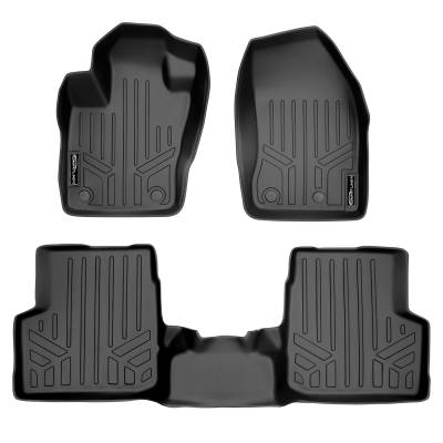 SMARTLINER - SMARTLINER SA0196/B0196 Front/Rear BLACK Floor Liners for Jeep Renegade
