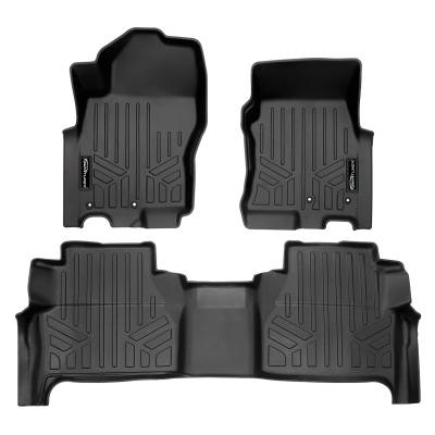 SMARTLINER - SMARTLINER SA0571/B0571 Front/Rear BLACK Floor Liners for Nissan Frontier