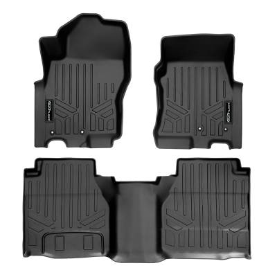 SMARTLINER - SMARTLINER SA0571/B0596 Front/Rear Black Floor Liners for Nissan Frontier