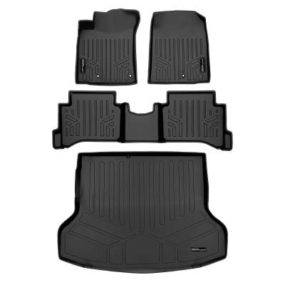 SMARTLINER - Smartliner SA0572/B0572/D0572 Front/Rear BLACK Floor Liners for Hyundai Ioniq