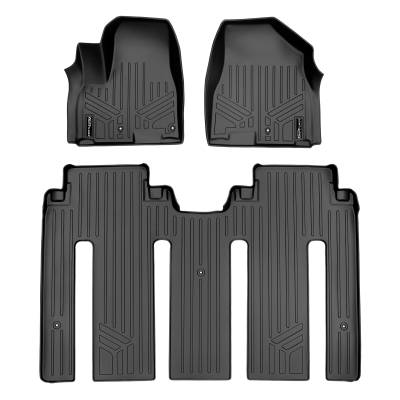 SMARTLINER - SMARTLINER SA0203/B0239 Front/Rear Black Floor Liners for Kia Sedona