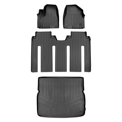 SMARTLINER - SMARTLINER SA0203/B0239/D0203 Front/Rear Black Floor Liners for Kia Sedona