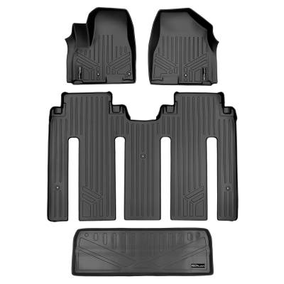 SMARTLINER - SMARTLINER SA0203/B0239/E0203 Front/Rear Black Floor Liners for Kia Sedona