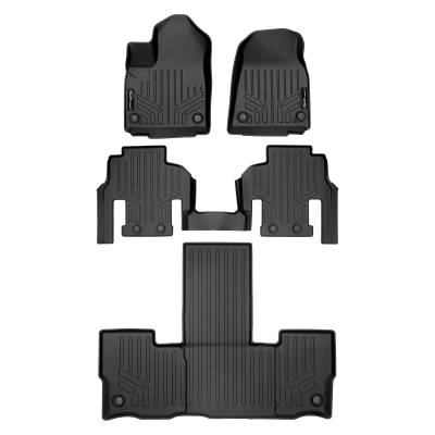 SMARTLINER - SMARTLINER SA0573/B0573/C0573 Front/Rear BLACK Floor Liners forJeep Wagoneer/L