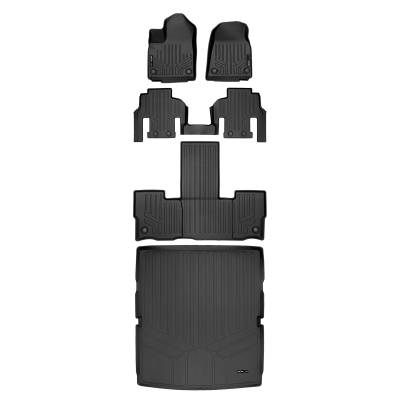 SMARTLINER - SMARTLINER SA0573/B0573/C0573/D0573 Front/Rear BLACK Floor Liners for Wagoneer