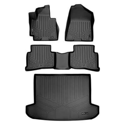 SMARTLINER - SMARTLINER SA0206/B0206/D0206 Front/Rear BLACK Floor Liners for Hyundai Tucson