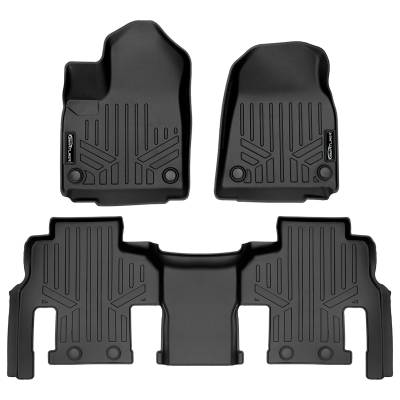 SMARTLINER - SMARTLINER Front/Rear BLACK Floor Liners for Jeep Wagoneer/Grand Wagoneer