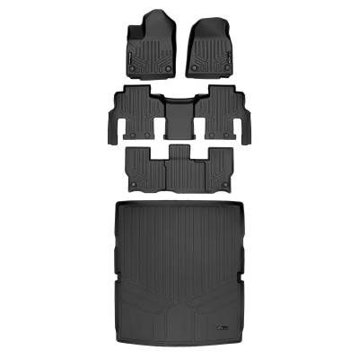SMARTLINER - SMARTLINER SA0573/B0577/C0577/D0573 Front/Rear BLACK Floor Liners for Wagoneer