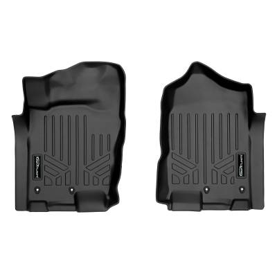 SMARTLINER - SMARTLINER SA0216 Front BLACK Floor Liners for Nissan Titan/XD Ext/Crew