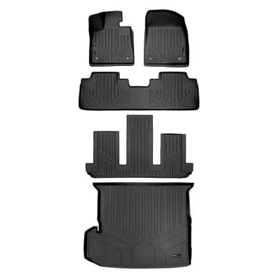 SMARTLINER - SMARTLINER SA0222/B0222/C0595/D0357 Front/Rear BLACK Floor Liners for Lexus RX