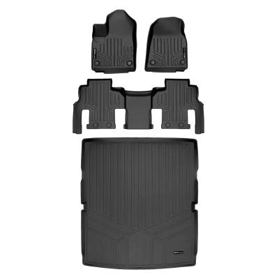 SMARTLINER - SMARTLINER SA0573/B0577/D0573 Front/Rear BLACK Floor Liners for Jeep Wagoneer
