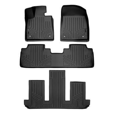 SMARTLINER - SMARTLINER SA0222/B0222/C0595 Front/Rear BLACK Floor Liners for Lexus RX