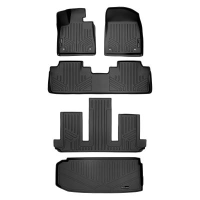 SMARTLINER - SMARTLINER SA0222/B0222/C0595/E0357 Front/Rear BLACK Floor Liners for Lexus RX