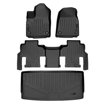 SMARTLINER - SMARTLINER SA0573/B0577/E0573 Front/Rear BLACK Floor Liners for Jeep Wagoneer