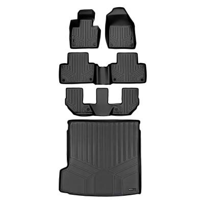 SMARTLINER - SMARTLINER Front/Rear Floor Liners w/Cargo Liner Black for Volvo XC90