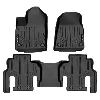 SMARTLINER - SMARTLINER SA0573/B0589 Front/Rear BLACK Floor Liners for Jeep Grand Wagoneer
