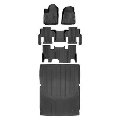 SMARTLINER - SMARTLINER Front/Rear Floor Liners w/Cargo Liner Black for Jeep Grand Wagoneer L