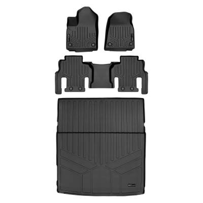 SMARTLINER - SMARTLINER SA0573/B0589/D0580 Front/Rear BLACK Floor Liners for Grand Wagoneer