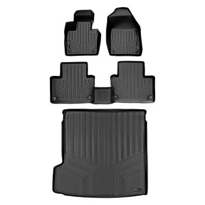 SMARTLINER - SMARTLINER SA0223/B0611/D0223 Front/Rear BLACK Floor Liners for Volvo XC90
