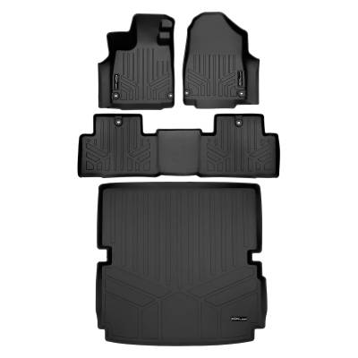 SMARTLINER - SMARTLINER SA0581/B0581/D0581 Front/Rear BLACK Floor Liners Acura MDX